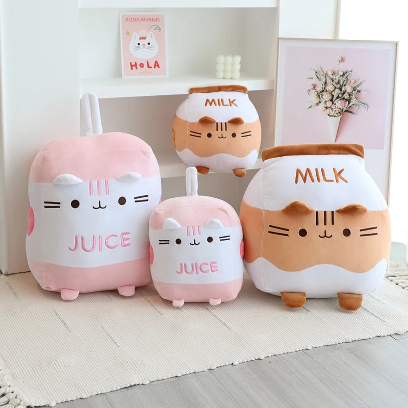 1pc Cat Milk Bottle Plushie Soft Toy Soft Toy by The Kawaii Shoppu | The Kawaii Shoppu