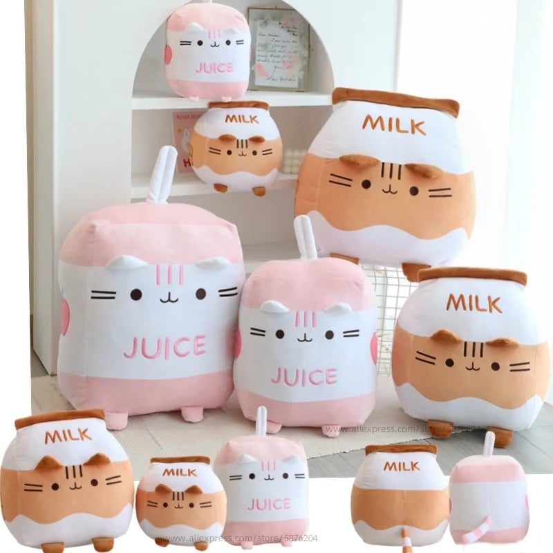 1pc Cat Milk Bottle Plushie Soft Toy Soft Toy by The Kawaii Shoppu | The Kawaii Shoppu