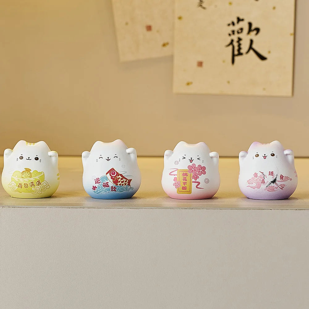 1PC Cute Maneki Neko Home Decoration Lucky Cat Ornaments Home Decor by The Kawaii Shoppu | The Kawaii Shoppu