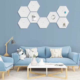 1PC DIY Felt Board Tile Hexagonal Notice Cork Self Adhesive Pin Board Home & Kitchen by The Kawaii Shoppu | The Kawaii Shoppu