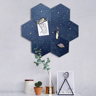 1PC DIY Felt Board Tile Hexagonal Notice Cork Self Adhesive Pin Board Home & Kitchen by The Kawaii Shoppu | The Kawaii Shoppu