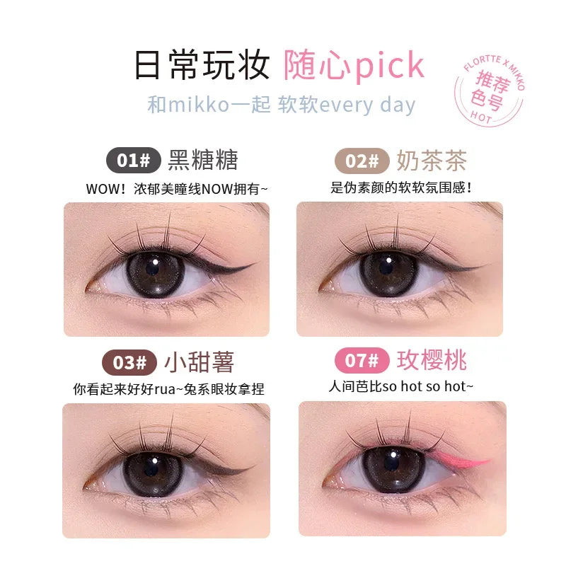 1PC Flortte Sweet Spring Colour Eyeliner Pen makeup by The Kawaii Shoppu | The Kawaii Shoppu