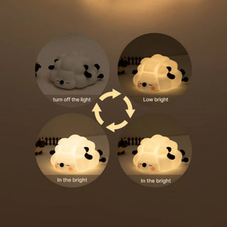 1PC Sleepy Kawaii Animal LED Rechargeable USB Night Light - Panda, Hippo, Pig, Bunny, Sheep Light by The Kawaii Shoppu | The Kawaii Shoppu