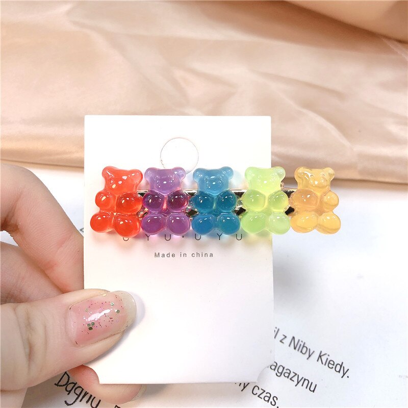 1PC Sugardrop Gummy Bear Hair Clips Hair Accessories by The Kawaii Shoppu | The Kawaii Shoppu