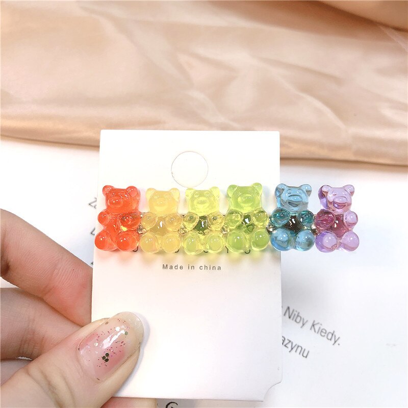 1PC Sugardrop Gummy Bear Hair Clips Hair Accessories by The Kawaii Shoppu | The Kawaii Shoppu