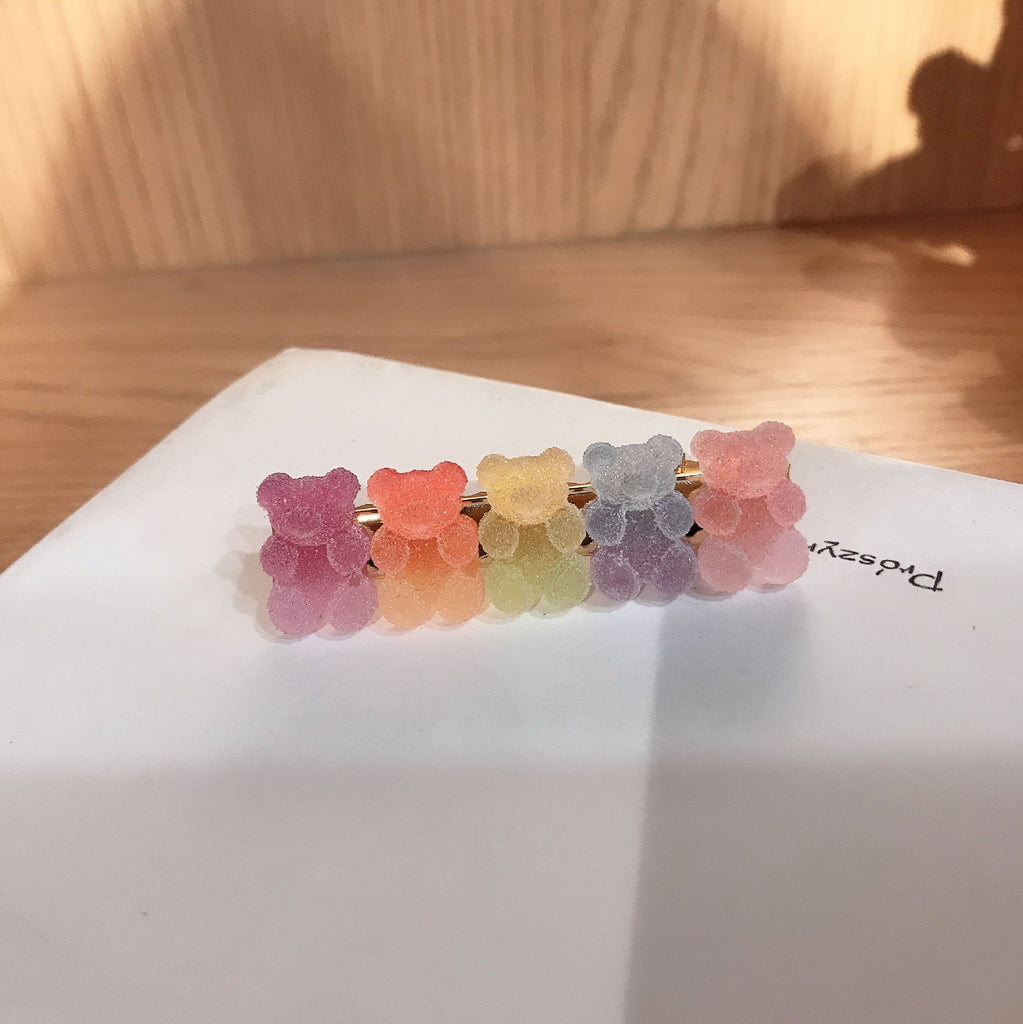 1PC Sugardrop Gummy Bear Hair Clips Hair Accessories by The Kawaii Shoppu | The Kawaii Shoppu