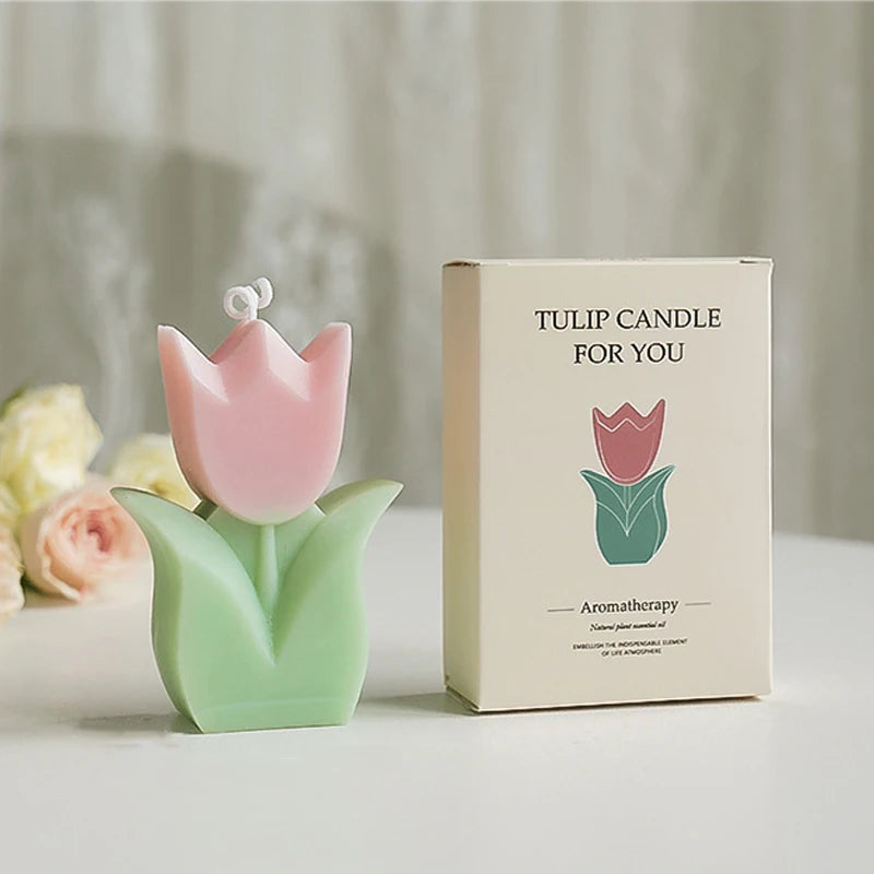 1PC Tulip Scented Flower Candle Home Decor by The Kawaii Shoppu | The Kawaii Shoppu