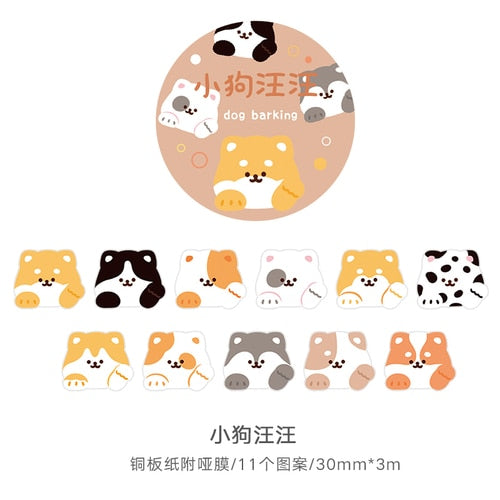 1Roll Kawaii Animal Party Decor Adhesive Tape B Stationery by The Kawaii Shoppu | The Kawaii Shoppu