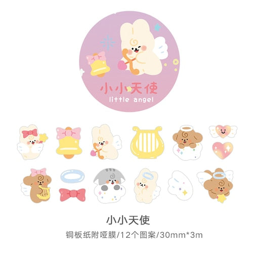 1Roll Kawaii Animal Party Decor Adhesive Tape J Stationery by The Kawaii Shoppu | The Kawaii Shoppu