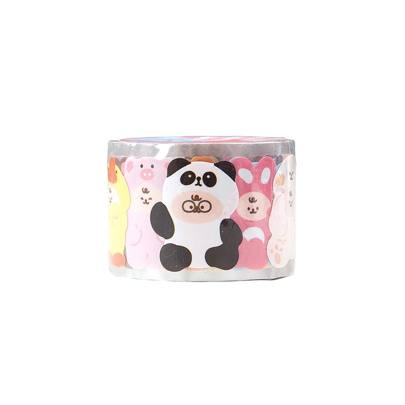 1Roll Kawaii Animal Party Decor Adhesive Tape Stationery by The Kawaii Shoppu | The Kawaii Shoppu