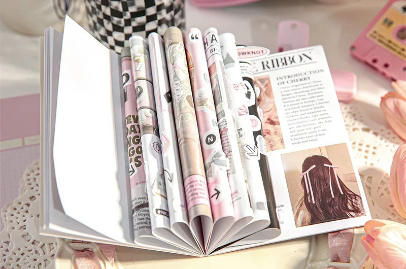 20 Sheets/book Aesthetic Fresh INS Collage Sticker Book Stationery by The Kawaii Shoppu | The Kawaii Shoppu