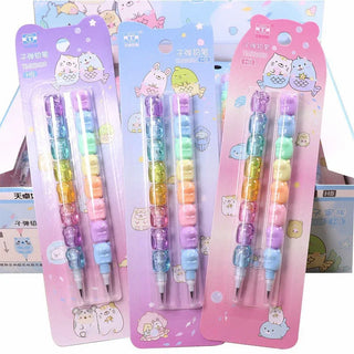 2pcs Kawaii HB Non-Sharpening Mechanical Pencils