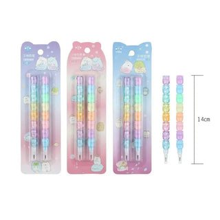 2pcs Kawaii HB Non-Sharpening Mechanical Pencils