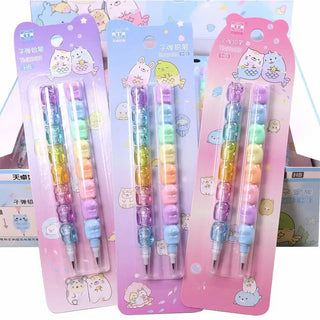 2pcs Kawaii HB Non-Sharpening Mechanical Pencils