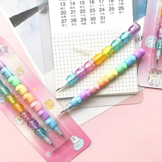 2pcs Kawaii HB Non-Sharpening Mechanical Pencils