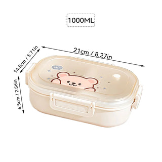 3 Grid Portable Lunch Box – Microwave Safe Bento Food Container