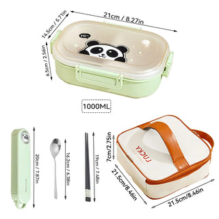 3 Grid Portable Lunch Box – Microwave Safe Bento Food Container