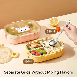 3 Grid Portable Lunch Box – Microwave Safe Bento Food Container