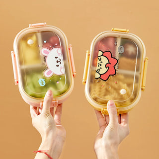 3 Grid Portable Lunch Box – Microwave Safe Bento Food Container