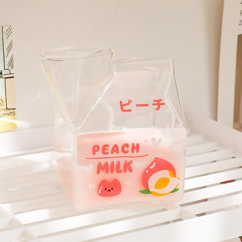 380ml Kawaii Milk Glass Water Cup Cup The Kawaii Shoppu