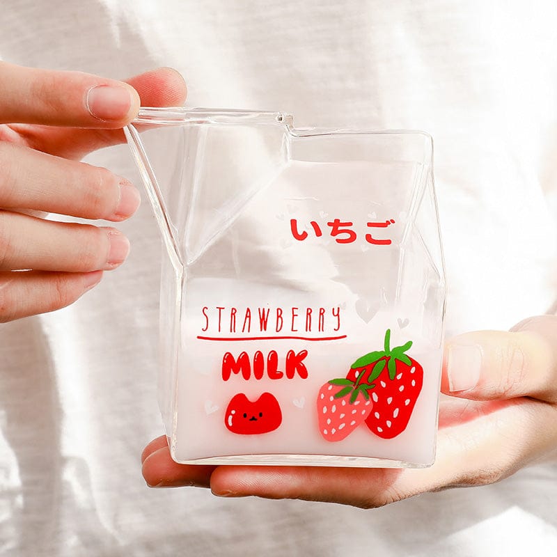 380ml Kawaii Milk Glass Water Cup Cup The Kawaii Shoppu