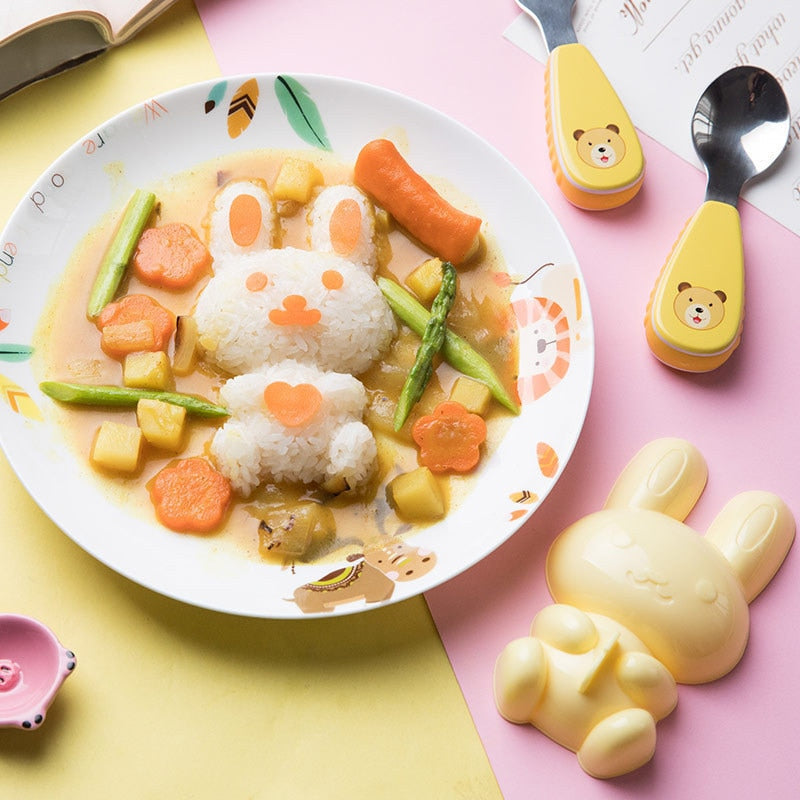 3pc/Set Cute Rabbit DIY Sushi Mould Home & Kitchen by The Kawaii Shoppu | The Kawaii Shoppu