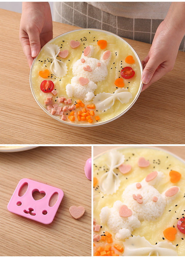 3pc/Set Cute Rabbit DIY Sushi Mould Home & Kitchen by The Kawaii Shoppu | The Kawaii Shoppu
