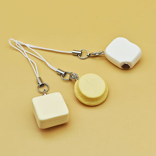3pcs Cat Bread Phone Charm Set