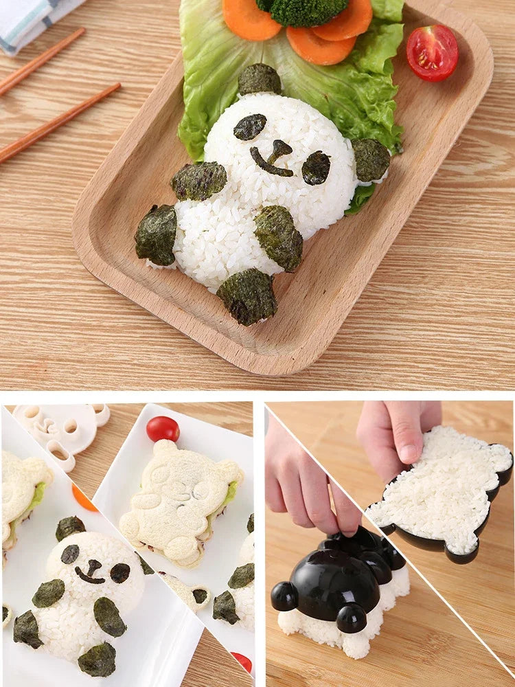 4 in 1 Sushi DIY Panda Rice Mold set Home & Kitchen by The Kawaii Shoppu | The Kawaii Shoppu