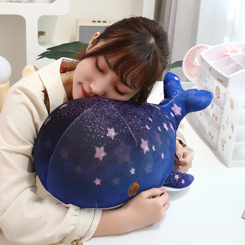 40/50 CM Pink / Blue Solaris Shimmer Whale Plushie Soft Toy Soft Toy by The Kawaii Shoppu | The Kawaii Shoppu