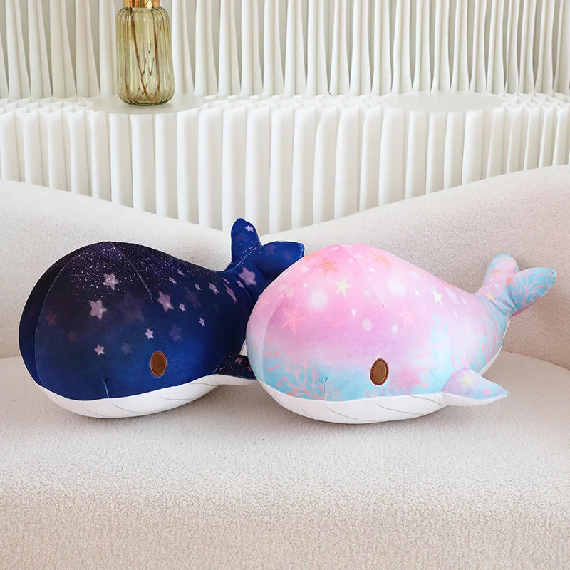 40/50 CM Pink / Blue Solaris Shimmer Whale Plushie Soft Toy Soft Toy by The Kawaii Shoppu | The Kawaii Shoppu