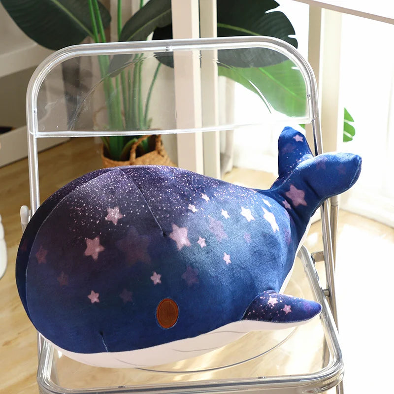 40/50 CM Pink / Blue Solaris Shimmer Whale Plushie Soft Toy Soft Toy by The Kawaii Shoppu | The Kawaii Shoppu