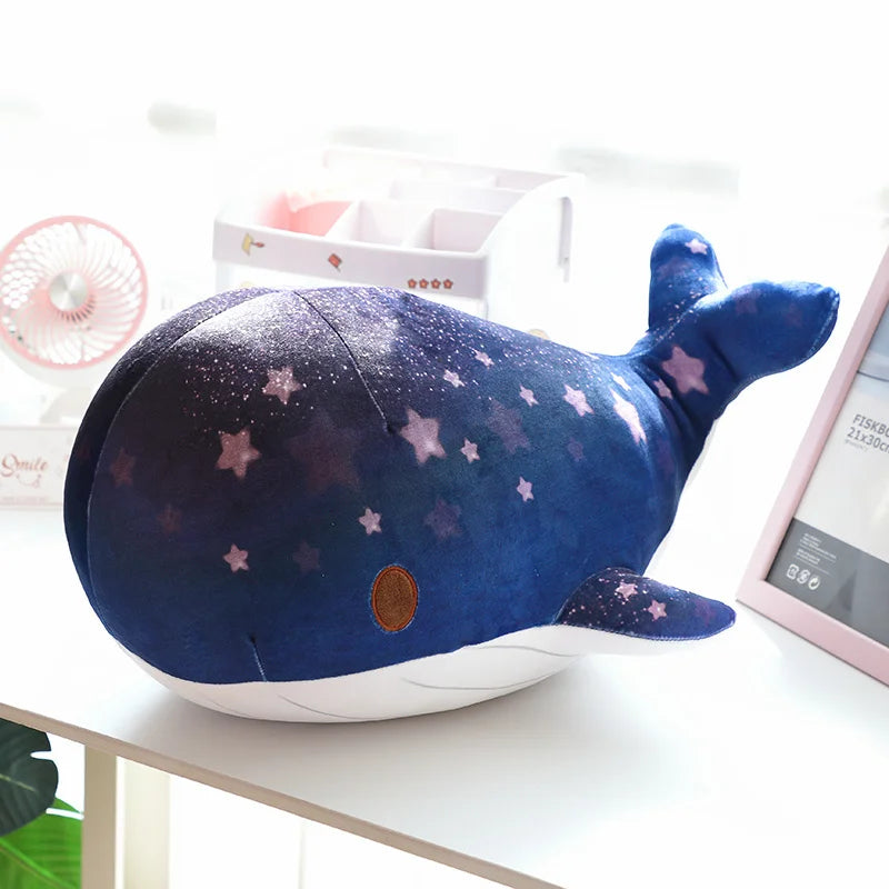 40/50 CM Pink / Blue Solaris Shimmer Whale Plushie Soft Toy Soft Toy by The Kawaii Shoppu | The Kawaii Shoppu