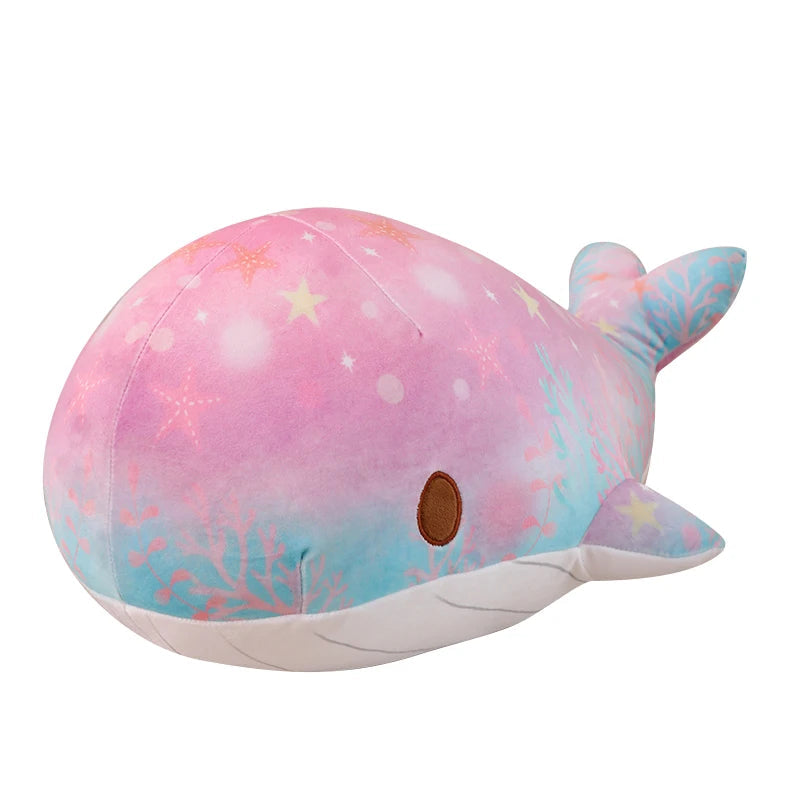 40/50 CM Pink / Blue Solaris Shimmer Whale Plushie Soft Toy Soft Toy by The Kawaii Shoppu | The Kawaii Shoppu