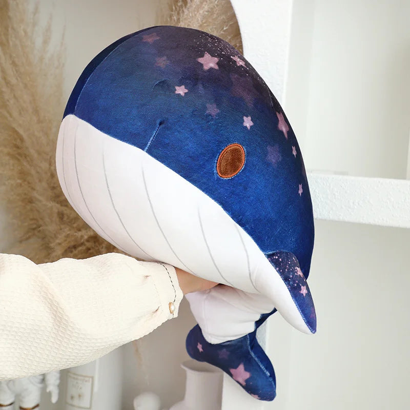 40/50 CM Pink / Blue Solaris Shimmer Whale Plushie Soft Toy Soft Toy by The Kawaii Shoppu | The Kawaii Shoppu