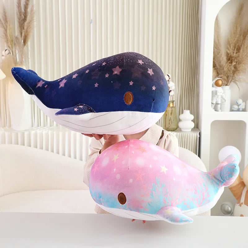 40/50 CM Pink / Blue Solaris Shimmer Whale Plushie Soft Toy Soft Toy by The Kawaii Shoppu | The Kawaii Shoppu