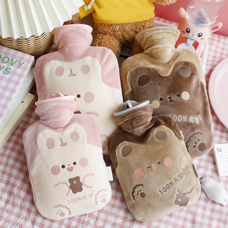 500/1000ml Kawaii Bear Hot Water Bottle Home & Kitchen by The Kawaii Shoppu | The Kawaii Shoppu