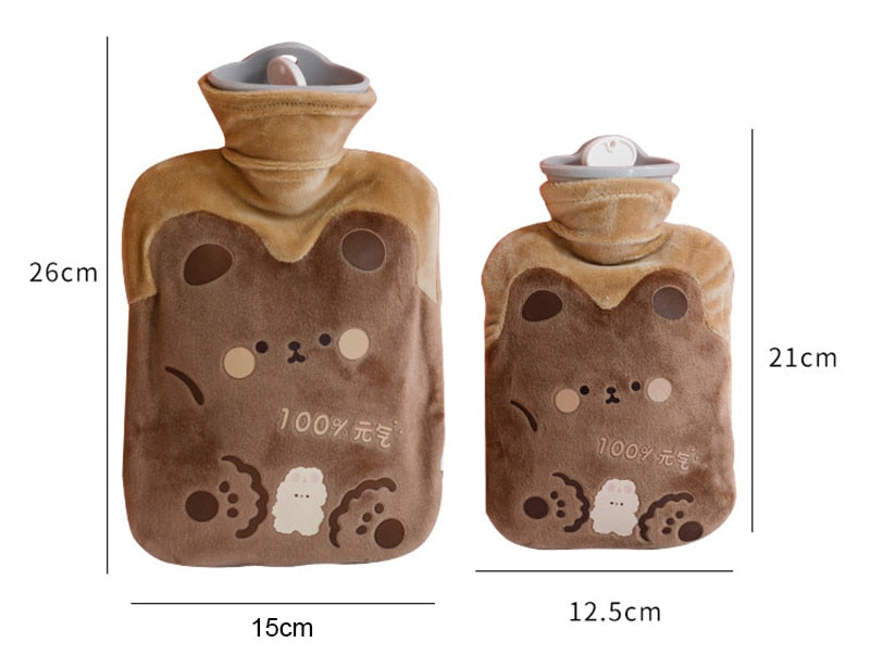 500/1000ml Kawaii Bear Hot Water Bottle Home & Kitchen by The Kawaii Shoppu | The Kawaii Shoppu