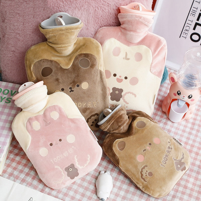 500/1000ml Kawaii Bear Hot Water Bottle Home & Kitchen by The Kawaii Shoppu | The Kawaii Shoppu