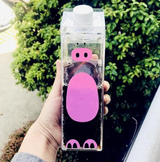 500ml Cute Animal Boba Flask Bottles 500ml Pig Bottle The Kawaii Shoppu
