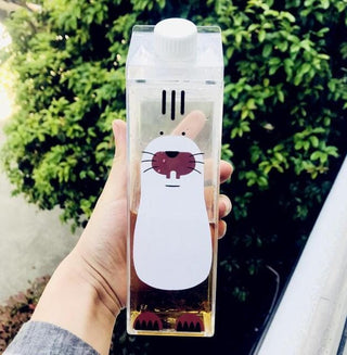 500ml Cute Animal Boba Flask Bottles 500ml Sea Lions Bottle The Kawaii Shoppu