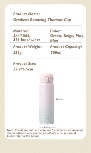 500ml Gradient Stainless Steel Thermal Flask