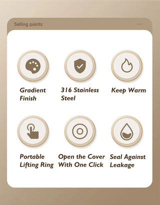 500ml Gradient Stainless Steel Thermal Flask