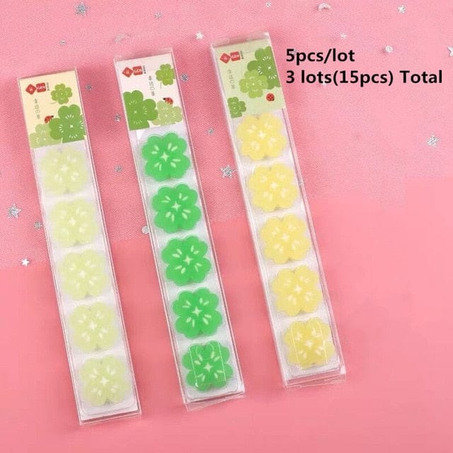 6pcs Kawaii Fruity Sakura Erasers 3 lots 15pcs 4 Stationery The Kawaii Shoppu