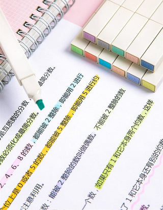 6pcs/lot Soft Color Kyuto 2D Highlighters Stationery The Kawaii Shoppu