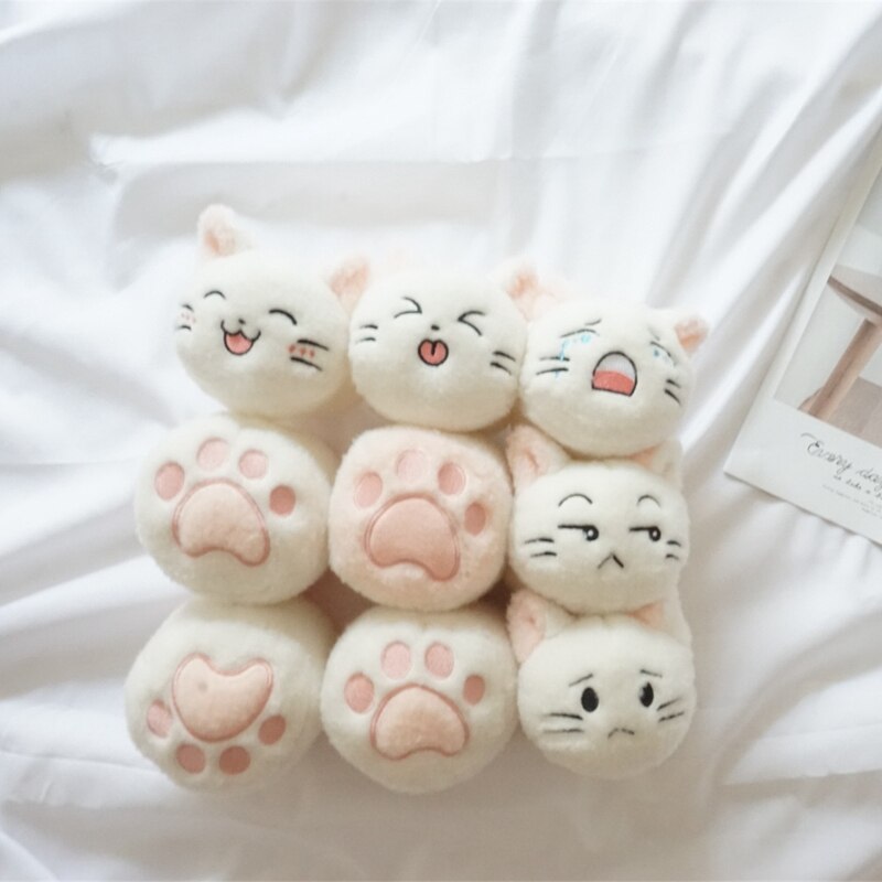 9 Pcs Emoji Kittens Pudding Plushies & Bed Soft Toy by The Kawaii Shoppu | The Kawaii Shoppu