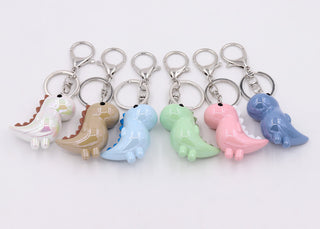Kawaii Dinosaur Acrylic Keychain – Solid & Luminous Styles