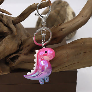 Kawaii Dinosaur Acrylic Keychain – Solid & Luminous Styles
