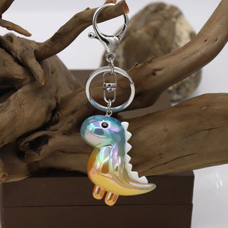 Kawaii Dinosaur Acrylic Keychain – Solid & Luminous Styles