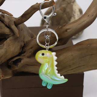 Kawaii Dinosaur Acrylic Keychain – Solid & Luminous Styles